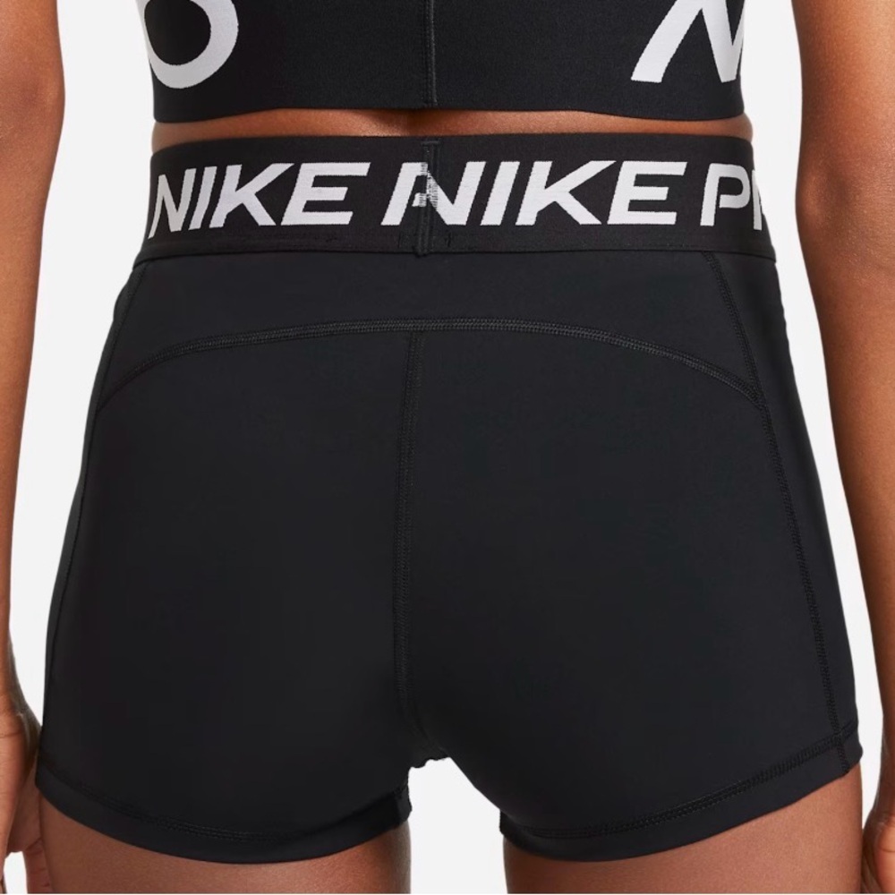 Nike Pro 3” Black Shorts - Picture 3 of 7